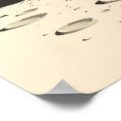 Minimalistisch maanlandschap poster (Hoek)