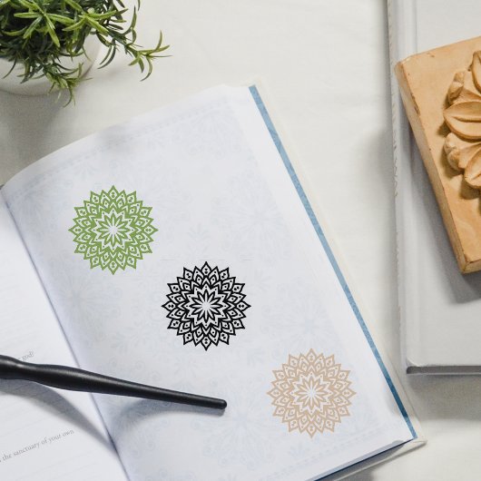 Minimalistisch Mandala Rubberstempel