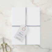 Minimalistisch marionet babyjongen cadeaulabel (Met Touw)