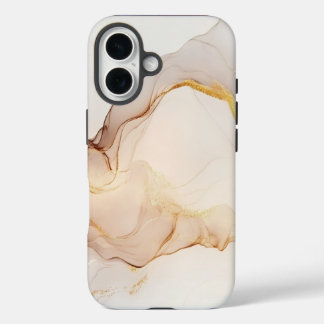 Minimalistisch marmer - elegant en tijdloos design iPhone 16 hoesje