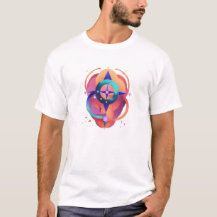 Minimalistisch mazical alchemistisch veelkleurig s t-shirt
