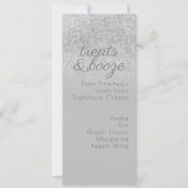 Minimalistisch menu Behandelt Drinken grijs (Voorkant)