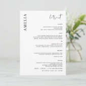 Minimalistisch menu van de Moderne Steekproef met Kaart (Staand voorkant)