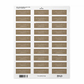Minimalistisch Merry Christmas Gold-label Etiket (Full Sheet)