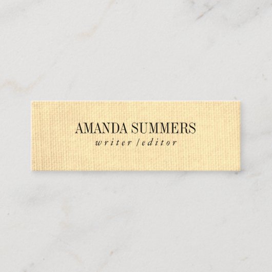 Minimalistisch Mini Visitekaartje (Voorkant)