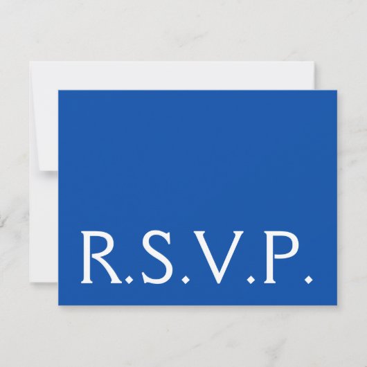 Minimalistisch, minimalistisch en Humble "R.S.V.P. RSVP Kaartje (Voorkant)