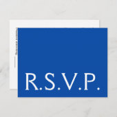 Minimalistisch, minimalistisch en Humble "R.S.V.P. RSVP Kaartje (Voorkant / Achterkant)