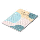 Minimalistisch modern Abstract deegsel om lijst te Notitieblok (Gedraaid)