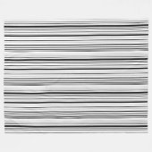 Minimalistisch Modern Abstract Zwart-Wit Eenvoudig Fleece Deken (Voorkant (Horizontaal))