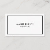 Minimalistisch modern afsprakenkaartje (Voorkant)