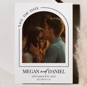 Minimalistisch Modern Arch Custom Afbeelding Bruil Save The Date