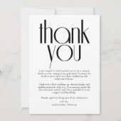 Minimalistisch & Modern Arch Photo Afstuderen Bedankkaart (Achterkant)