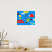 Minimalistisch modern artistiek Poster (Keuken)