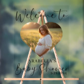 Minimalistisch modern Baby shower acryl teken Acryl Bord (Neutraal)