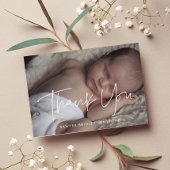 Minimalistisch modern Baby shower dank u uw kaart