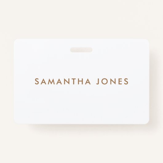 Minimalistisch Modern Badge (Voorkant)