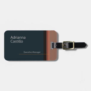 Minimalistisch modern bagagelabel