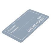 Minimalistisch modern blauw draagvermogen magneet (Linkerzijde)