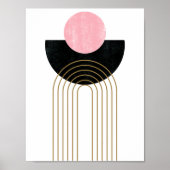 Minimalistisch modern boho midden eeuw hedendaags poster (Voorkant)