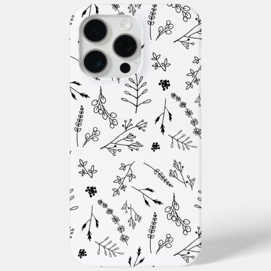 Minimalistisch, modern, botanisch eenvoudig Case-Mate iPhone case (Achterkant)