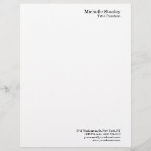 Minimalistisch modern briefhoofd