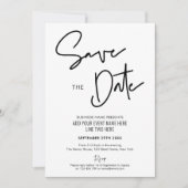 Minimalistisch Modern Business Event Save the Date Kaart (Voorkant)