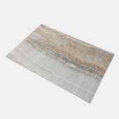 minimalistisch modern chic beige-tan-wit grijs mar deurmat (Schuin)