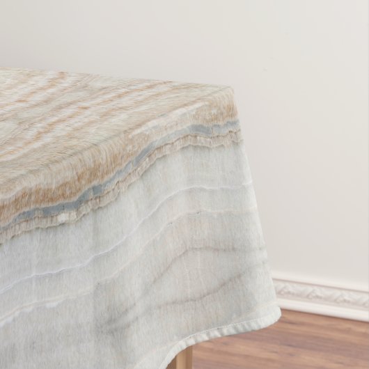 minimalistisch modern chic beige-tan-wit grijs mar tafelkleed (Voorbeeld)