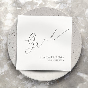 Minimalistisch Modern Chic Script Elegant Afstuder Servet