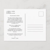 Minimalistisch Modern Collage 4 Aangepaste Foto's Briefkaart (Achterkant)