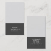 Minimalistisch modern Creative Grey Visitekaartje (Voorkant / Achterkant)