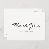 Minimalistisch modern dank u briefkaart (Voorkant / Achterkant)