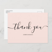 Minimalistisch modern dank u briefkaart (Voorkant / Achterkant)