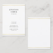 Minimalistisch modern design Creative Professional Visitekaartje (Voorkant / Achterkant)