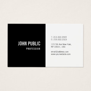 Minimalistisch, modern design professioneel aantre visitekaartje