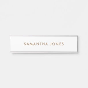 Minimalistisch Modern Deurbordje