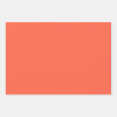 Minimalistisch modern diep Sinaasappel Inpakpapier Vel (Voorkant 3)