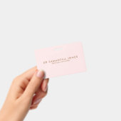 Minimalistisch Modern Doctor Professional Roze Badge (Handheld)