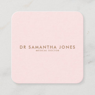 Minimalistisch Modern Doctor Professional Roze Informatiekaartje