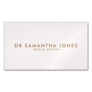 Minimalistisch Modern Doctor Professional Roze Magnetisch Visitekaartje