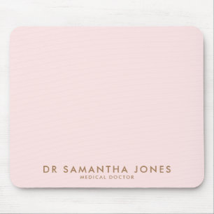 Minimalistisch Modern Doctor Professional Roze Muismat