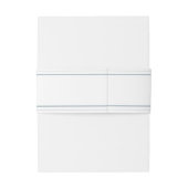 minimalistisch modern dubbelmonogram huwelijk uitnodigingen wikkel (Achterkant Voorbeeld)