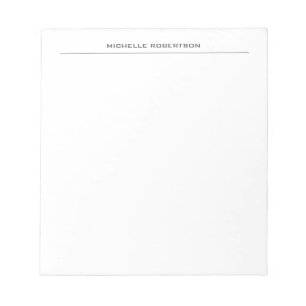 Minimalistisch, modern, eenvoudig notitieblok