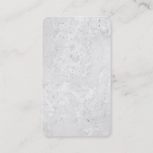 Minimalistisch modern, eenvoudig verticaal wit visitekaartje (Achterkant)