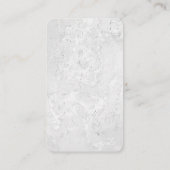 Minimalistisch modern, eenvoudig verticaal wit visitekaartje (Achterkant)