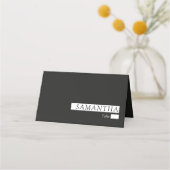 Minimalistisch modern Elegant Black Wedding (Voorkant)