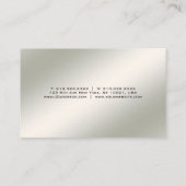 Minimalistisch, modern, elegant eenvoudig visitekaartje (Achterkant)