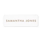 Minimalistisch Modern Etiket (Voorkant)