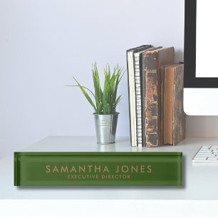 Minimalistisch Modern Executive Desk Naam Bord Naambordje