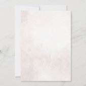 Minimalistisch Modern Floral Sketch Elegant Weddin Kaart (Achterkant)